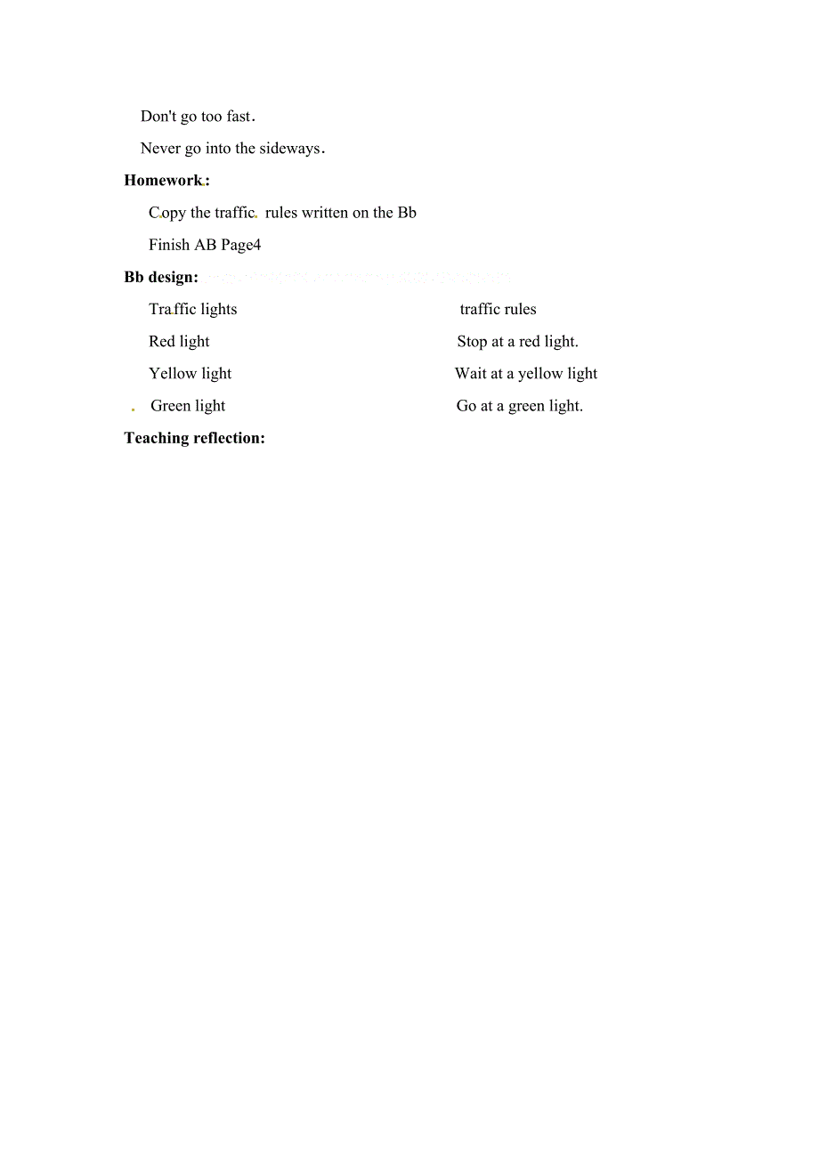 六年级上册英语教案Unit1 Period 4_人教PEP.doc_第3页