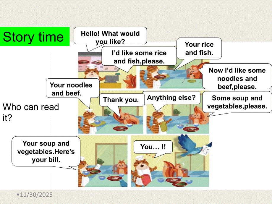 四年级上册英语课件－Unit5C Dinner’s ready｜人教(PEP)(2014秋) (共11张PPT).ppt_第3页