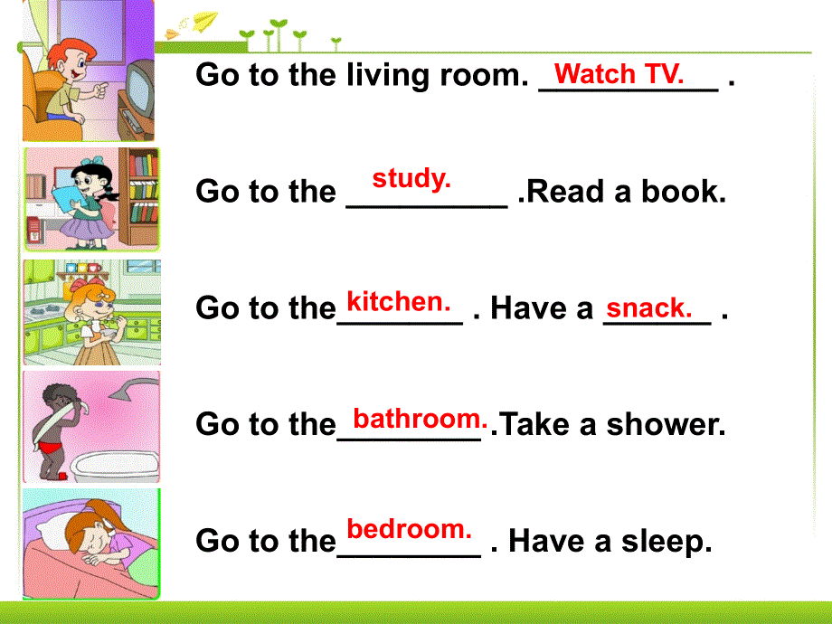 四年级上册英语课件－Unit4 My home 第6课时 ｜人教（PEP）（2018秋） (共22张PPT).ppt_第3页