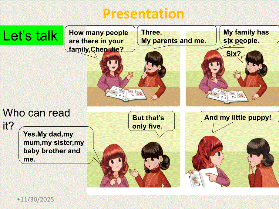 四年级上册英语课件－Unit6AMeet my family!｜人教(PEP)(2014秋) (共19张PPT).ppt_第3页