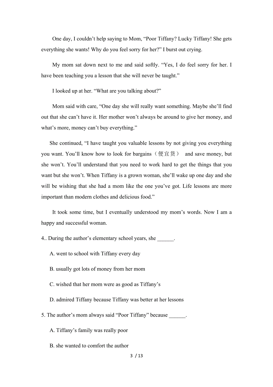 内蒙古2022年上学期阿荣旗第一中学高一英语月考试题.docx_第3页