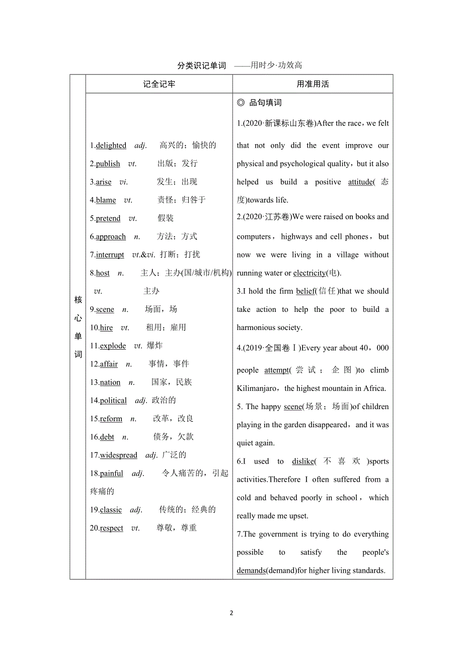 2022高考英语（北师大版）大一轮复习学案：必修4　UNIT 11　THE MEDIA WORD版含答案.doc_第2页