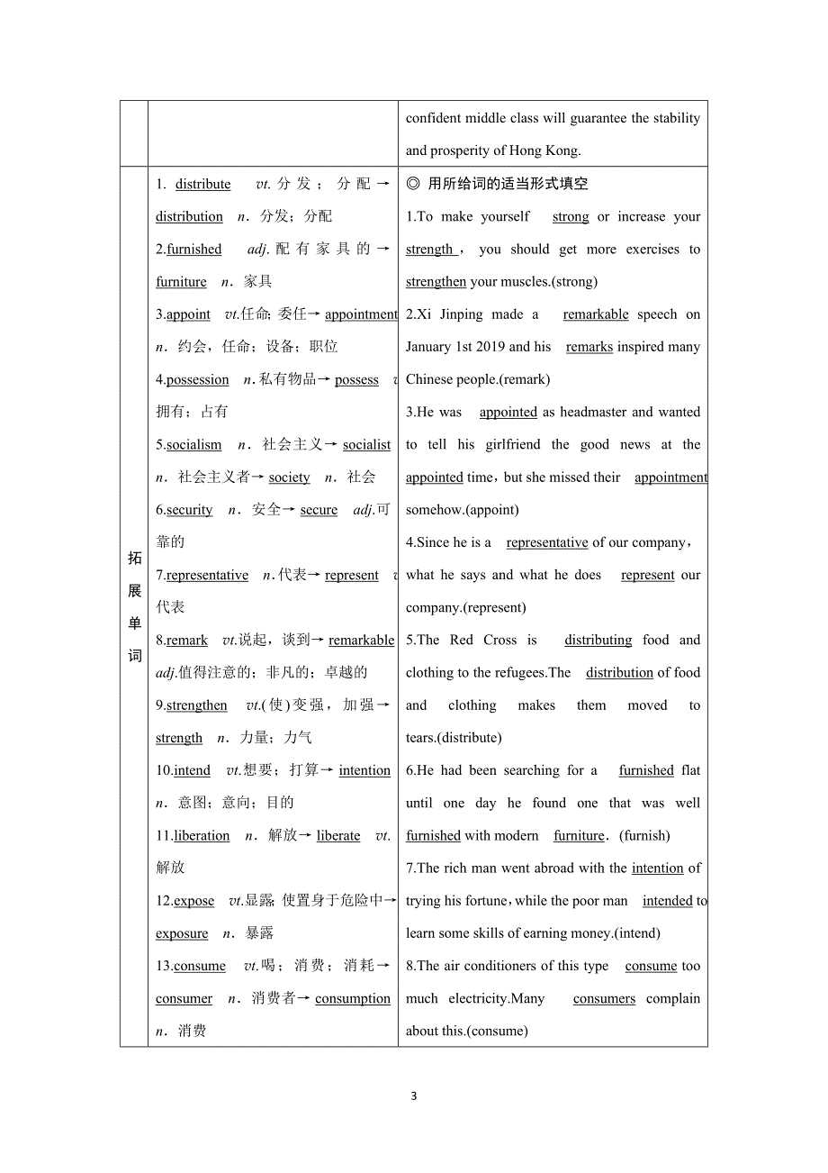 2022高考英语（北师大版）大一轮复习学案：选修8　UNIT 23　CONFLICT WORD版含答案.doc_第3页