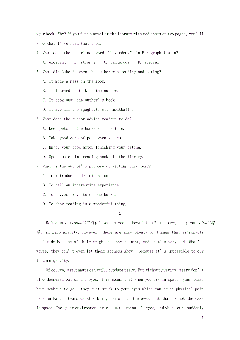 内蒙古包头市2022学年高一英语上学期期中试题.docx_第3页