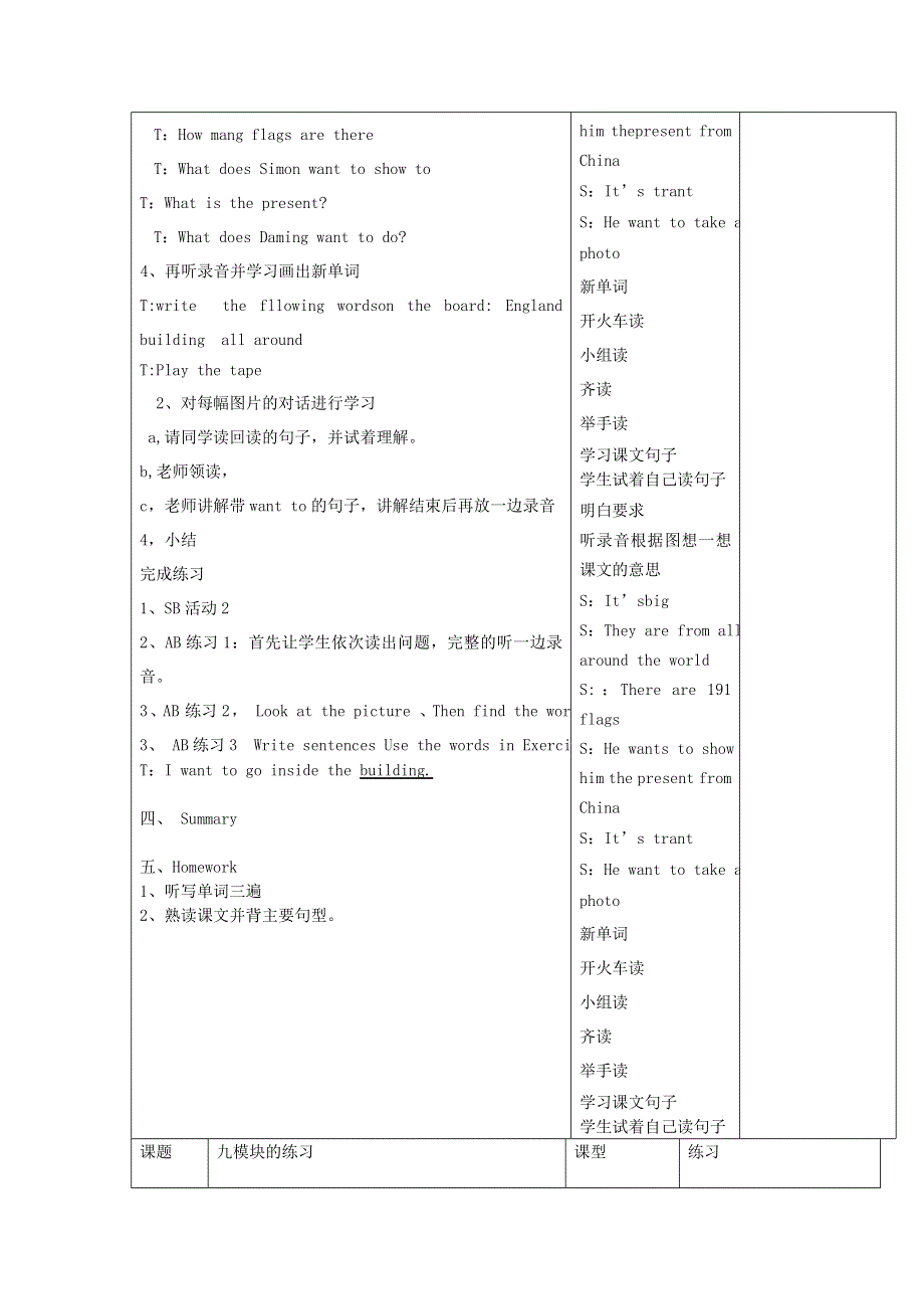 六年级上英语导学案-Module 9 Unit 1 A Visit to the UN_外研版（三起,无答案）.doc_第2页