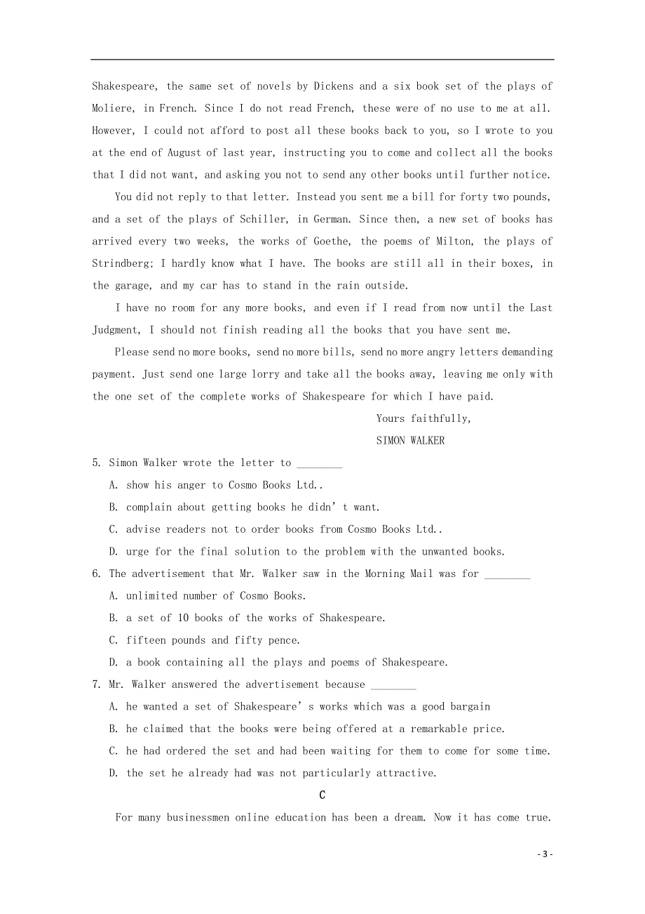 内蒙古北方重工业集团有限公司第三中学2022学年高二英语下学期第一次月考试题.docx_第3页