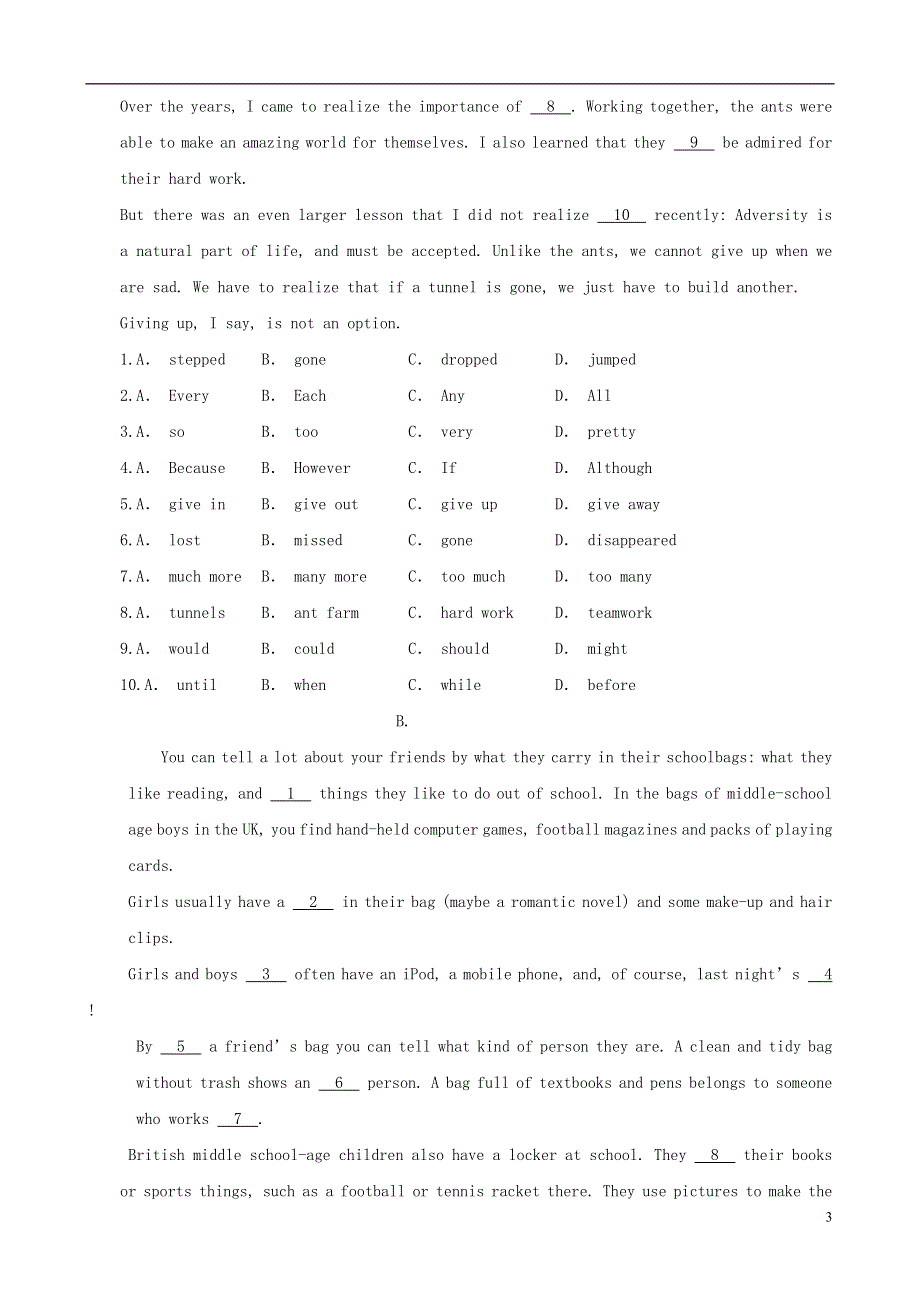 内蒙古呼和浩特市2022年中考英语总复习模拟题（6）.docx_第3页