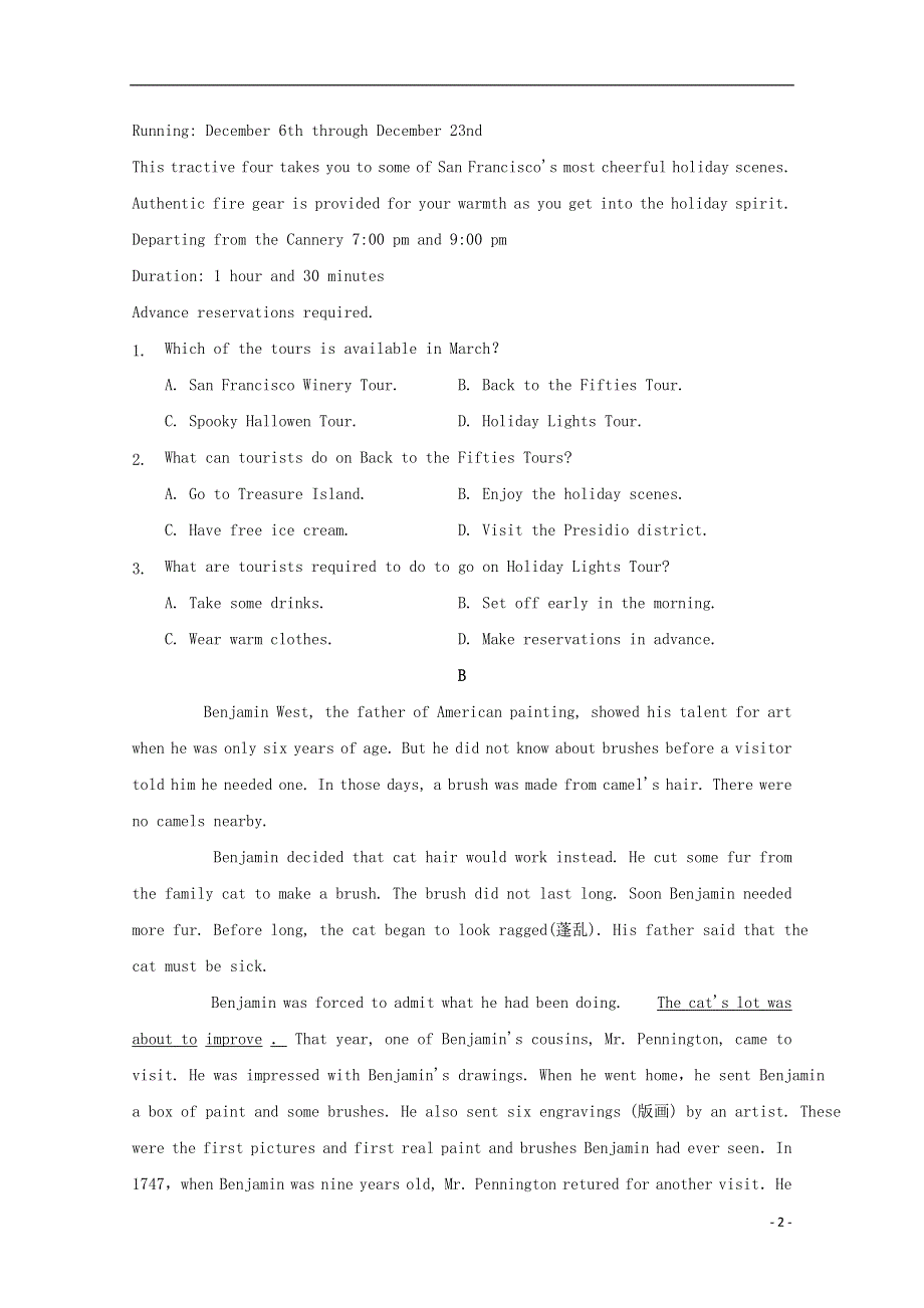 内蒙古航天学校2020-2021学年高二英语11月份期中试题.doc_第2页