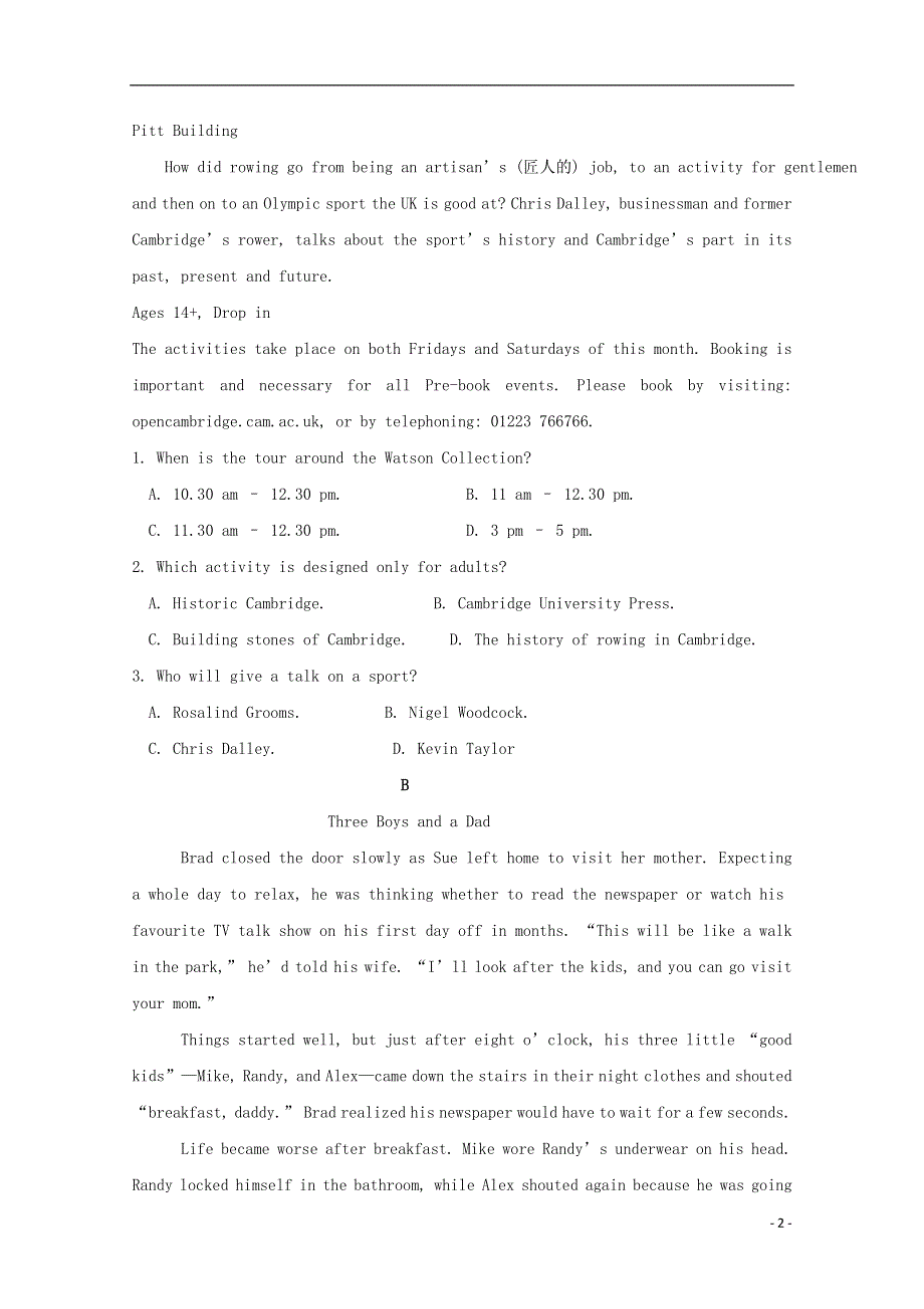 内蒙古太仆寺旗宝昌一中高二英语上学期期中试题.docx_第2页