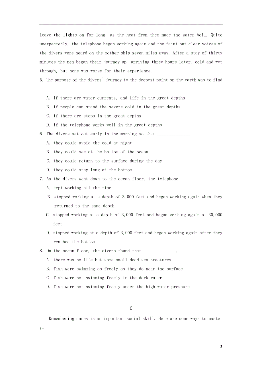 内蒙古赤峰市2022学年高一英语上学期第二次12月月考试题.docx_第3页