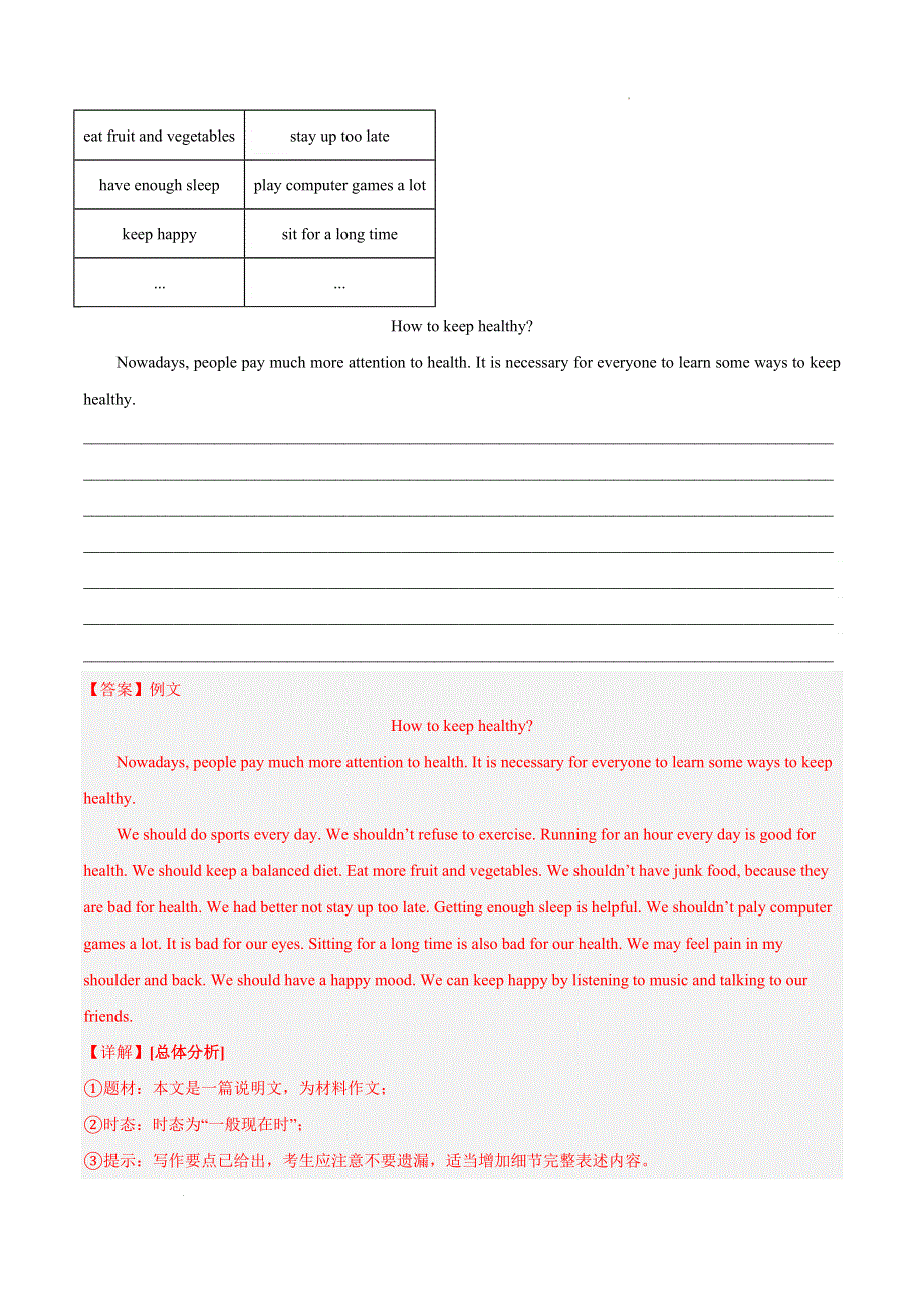 2023中考英语真题分类汇编35书面表达考点3咨询建议类(第01期)(全国通用)(解析版).docx_第3页