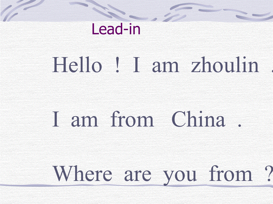 四年级上英语课件-Unit8 where are you from_湘鲁版.ppt_第2页