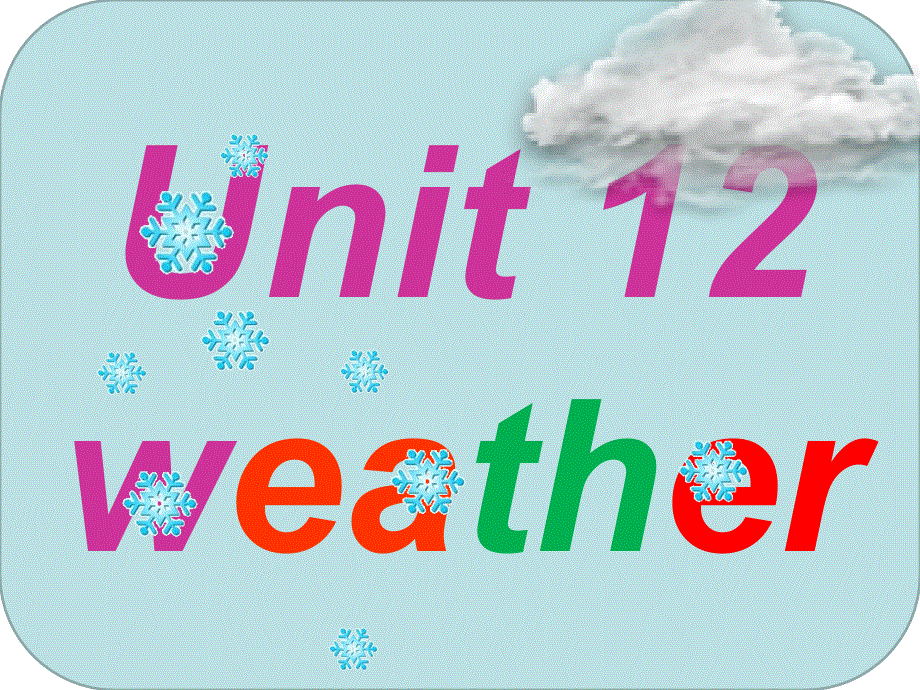 四年级上英语课件-Unit 12 weather_上海牛津.ppt_第1页