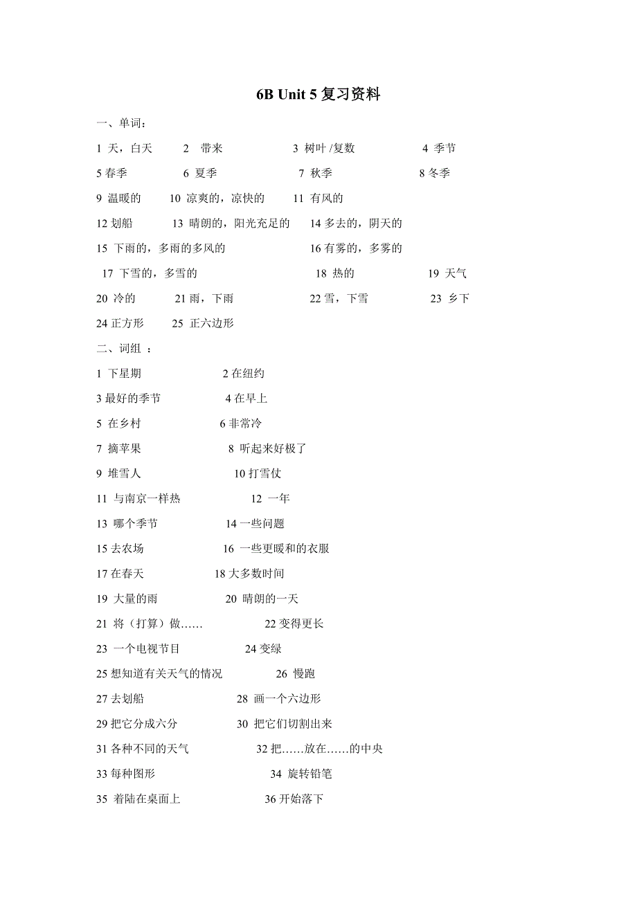 六年级下册英语试题Unit5练习人教.doc_第1页