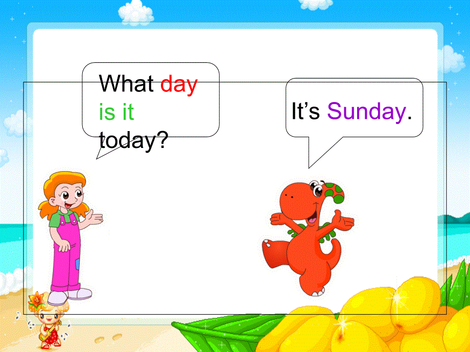 四年级下册英语课件-Module 3 Days of the week unit 5 What day is it today_广州版（一起） (共18张PPT).ppt_第3页