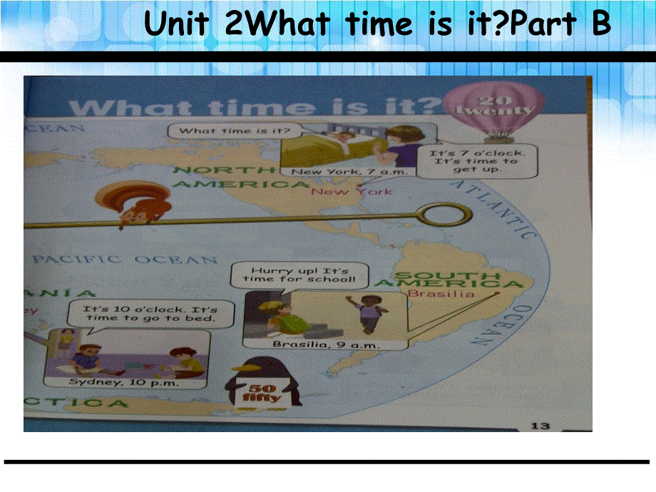 四年级下册英语课件-Unit 2What time is it B_人教（PEP）（2014秋） (共25张PPT).ppt_第1页