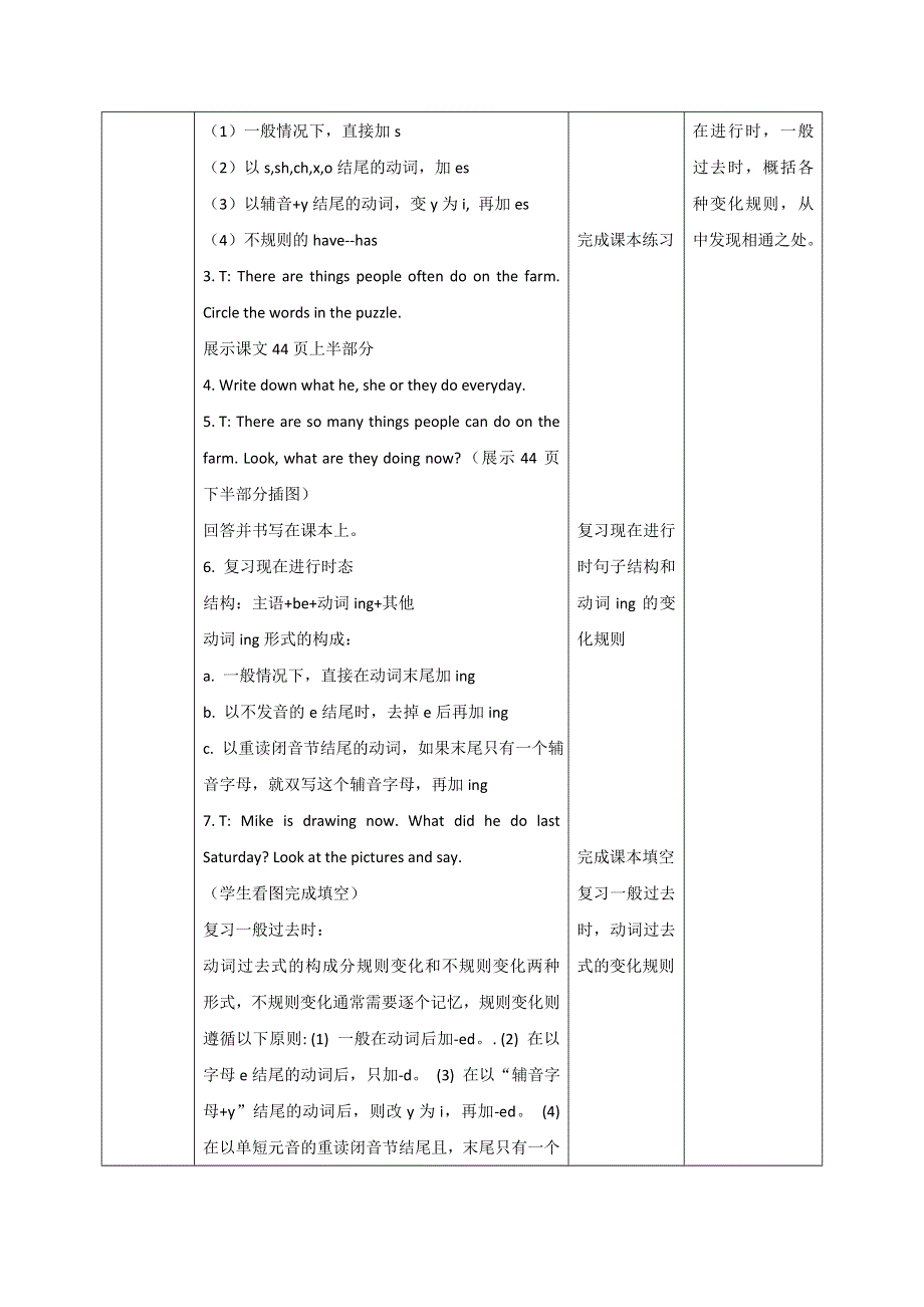 六年级下册英语教案Recycle Mike’s happy days34_人教（PEP）.doc_第2页
