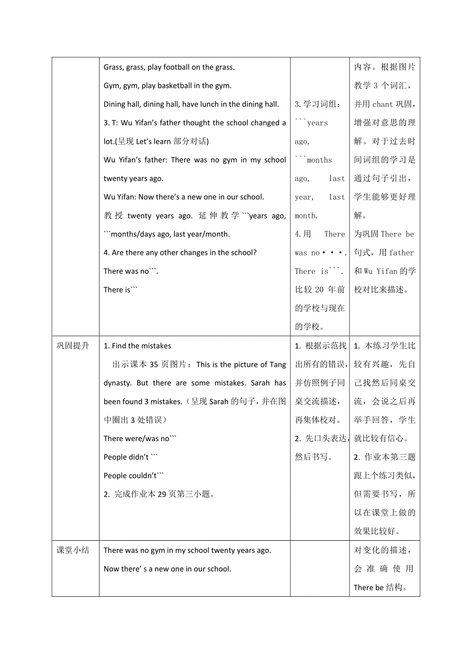 六年级下册英语教案Unit 4 Then and now PA Let.doc_第2页