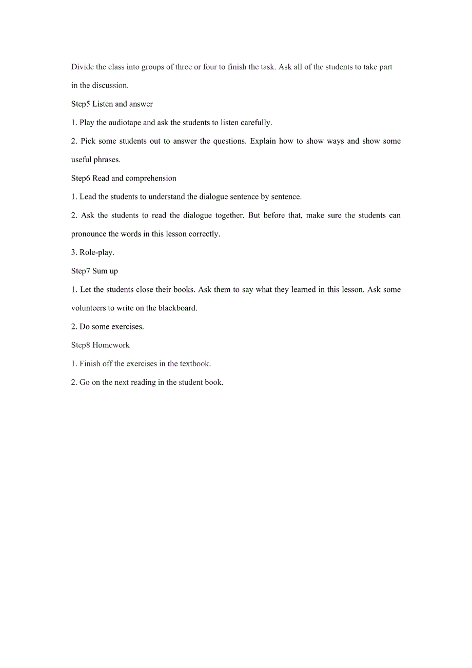 六年级下册英语教案Unit 4 The Water Journey Lesson 1 ∣重大版.doc_第2页