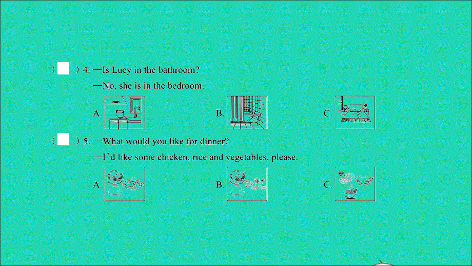 四年级英语上册 提优专项测评卷（三）课件 人教PEP.ppt_第3页