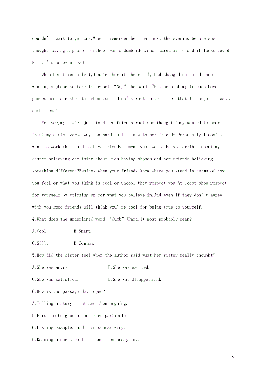 2023年新教材高考英语一轮复习 Unit 5 阅读理解题组——练速度（含解析）外研版必修第一册.docx_第3页