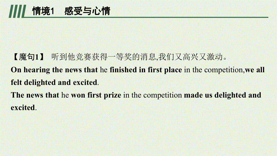 2023年新教材高考英语一轮复习 写作专项提升 Step 3 变魔句——提升描写逼真情境能力课件 北师大版.pptx_第2页