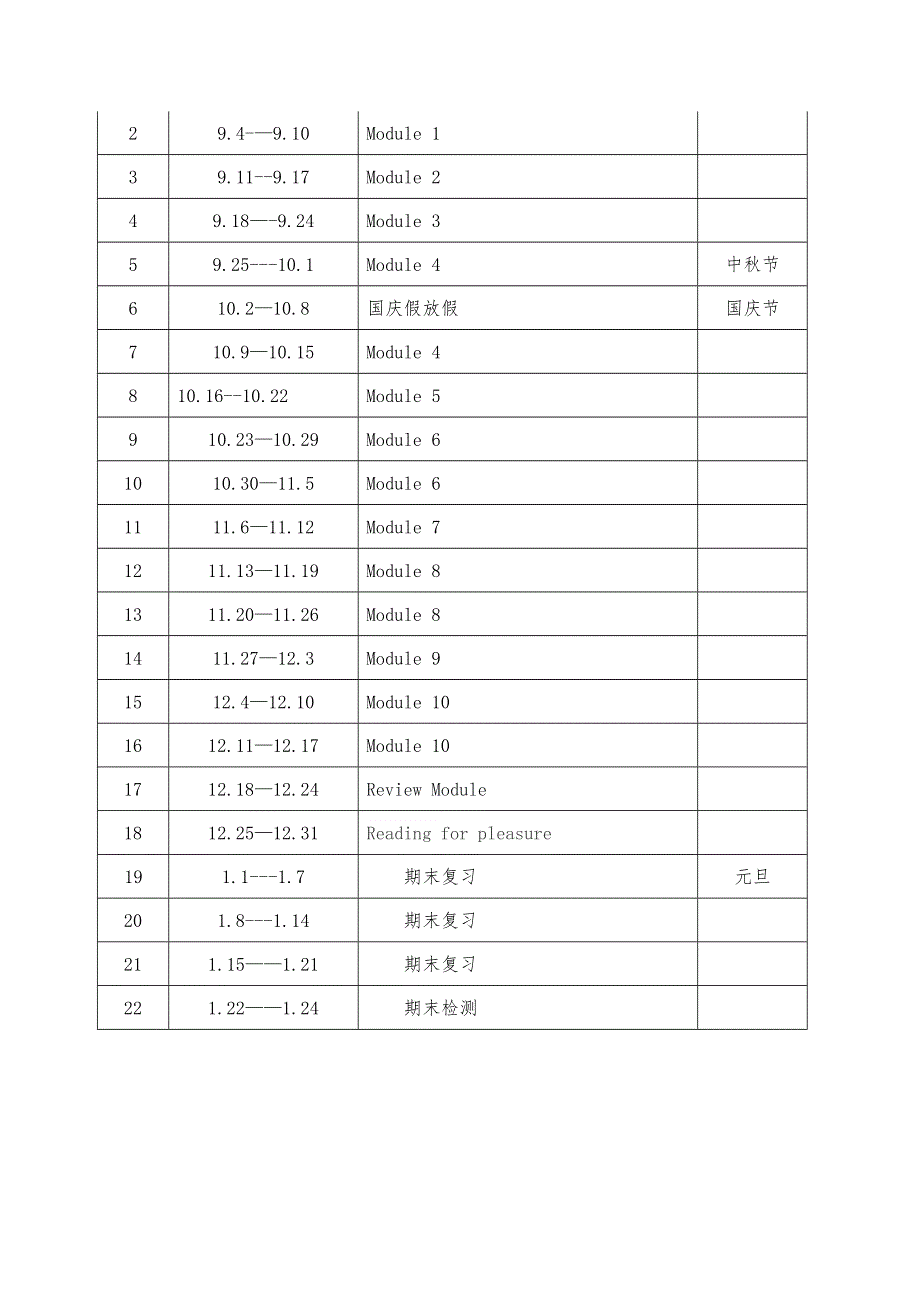 2023年外研版英语三年级上册教学计划（含进度表）.docx_第3页