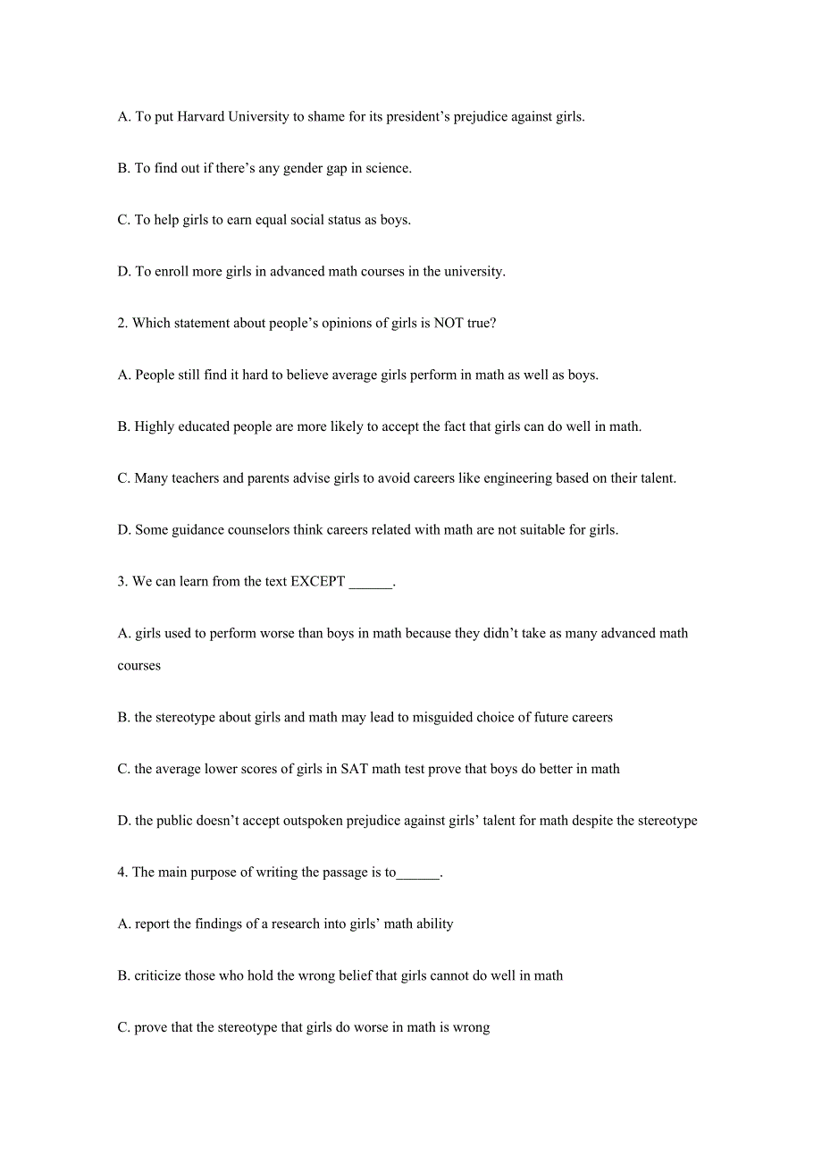 四川南充市2016高考英语二轮：（寒假）阅读理解训练（18）及答案.doc_第2页