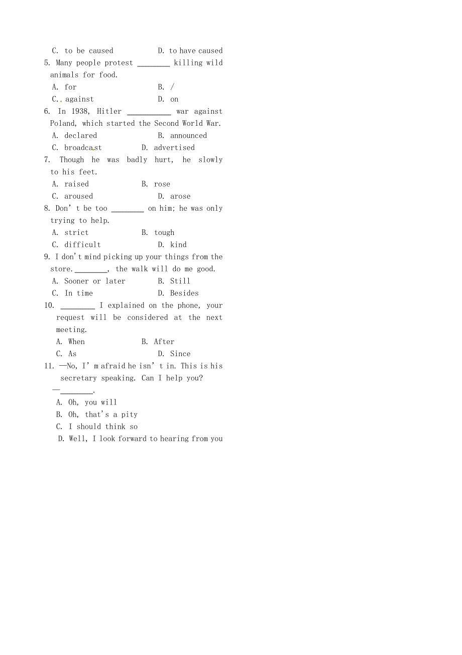 四川省2014_2015学年高中英语Module5TheGreatSportsPersonality系列练习4外研版必修5.doc_第2页