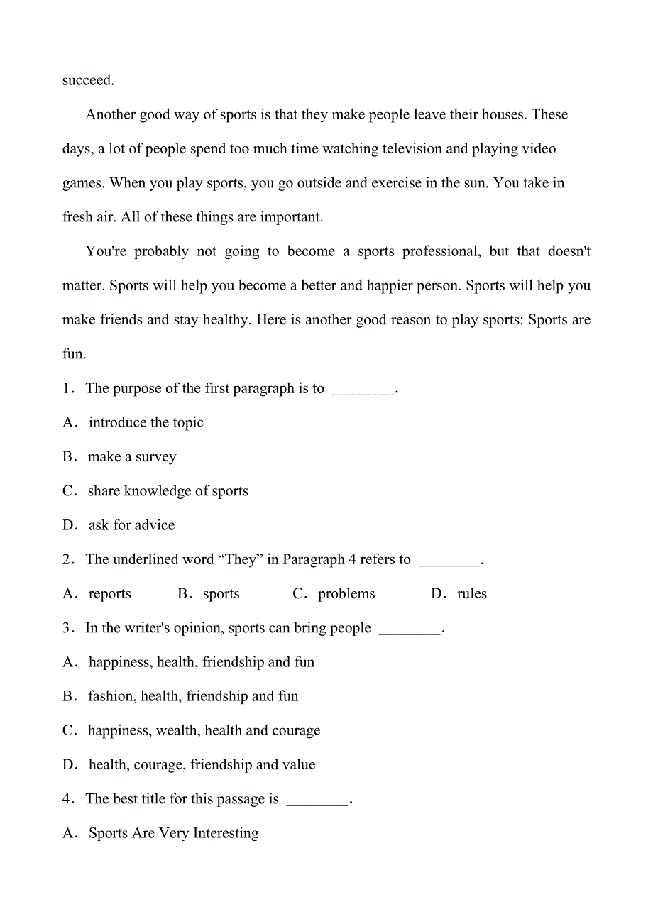 2019年浙江省杭州市中考英语复习同步训练：八年级上册　Units 7～8.doc_第2页