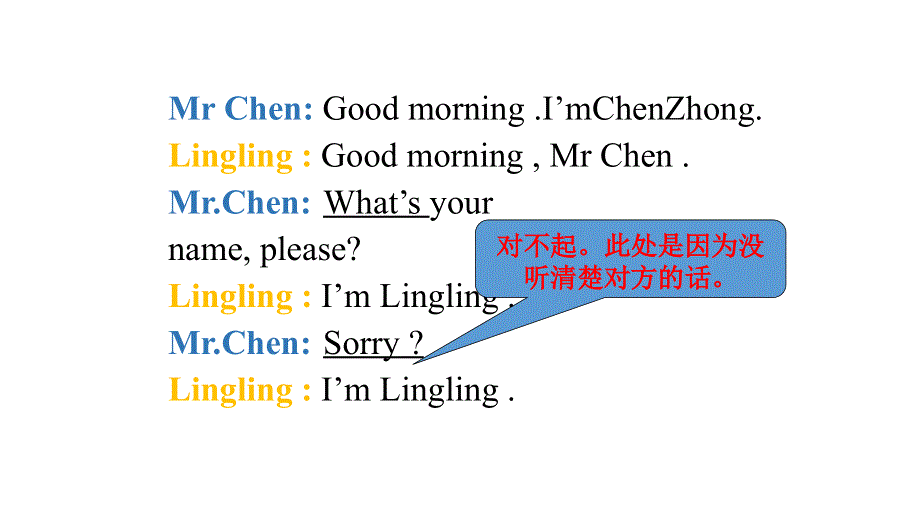 外研版七年级上册英语课件：Starter Module 1 Unit 2 Good morning,Im Chen Zhong（共14张PPT）.ppt_第3页
