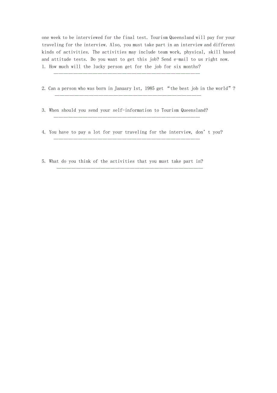 六年级英语 小升初每日一练（54）（无答案） 闽教版.doc_第2页