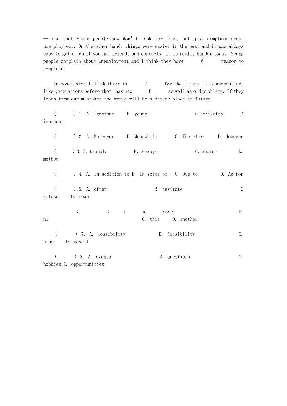 六年级英语 小升初每日一练（57）（无答案） 闽教版.doc_第2页