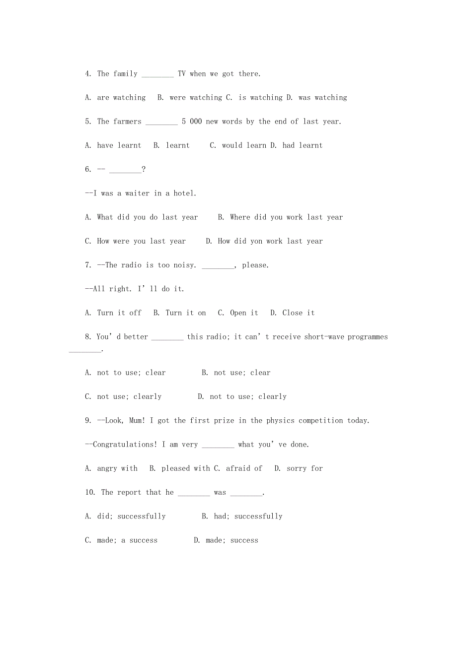 六年级英语 小升初每日一练（40）（无答案） 闽教版.doc_第2页