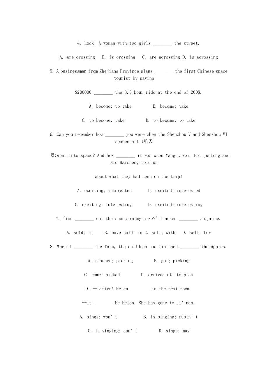 六年级英语 小升初每日一练（43）（无答案） 闽教版.doc_第2页