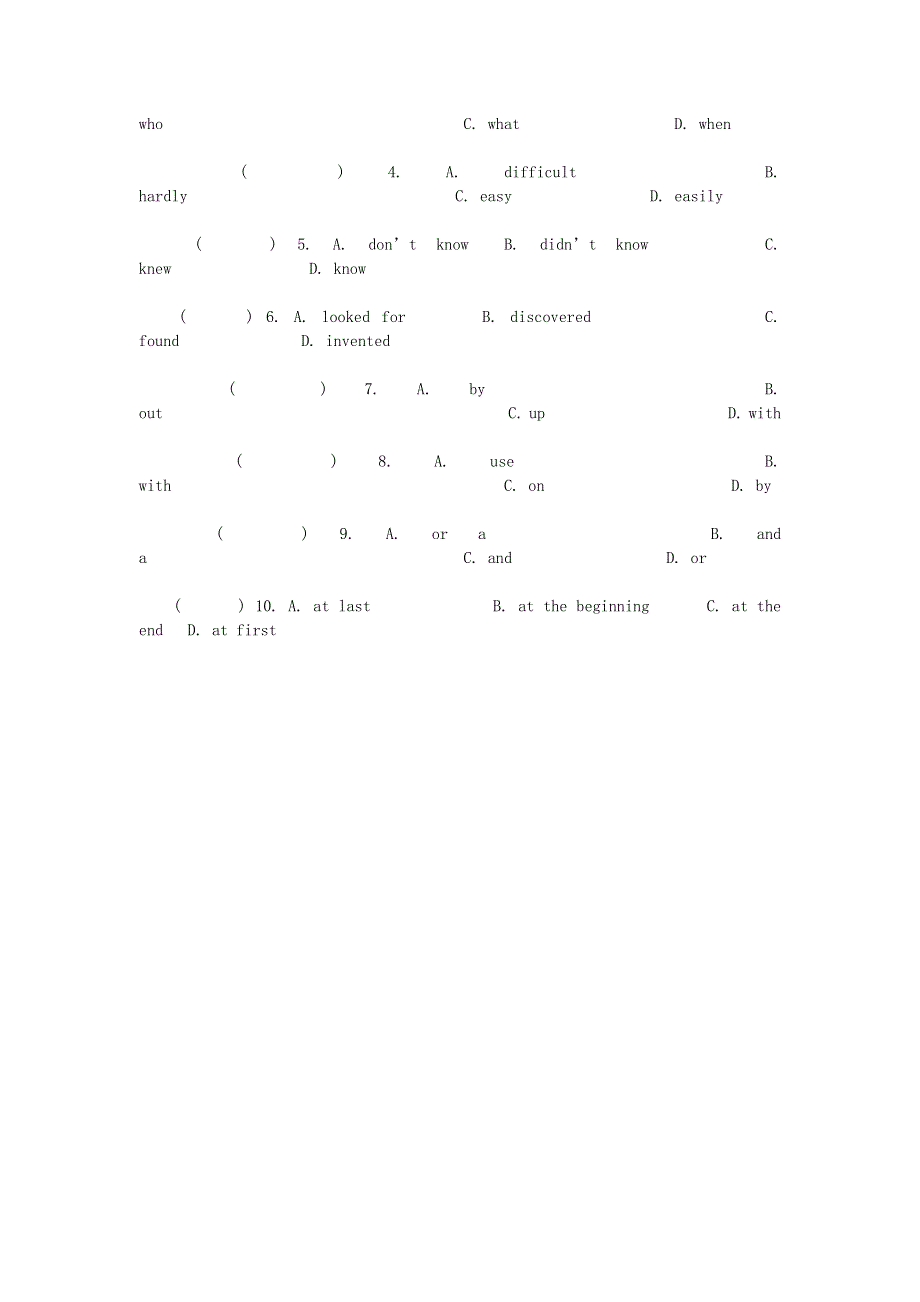 六年级英语 小升初每日一练（36）（无答案） 闽教版.doc_第2页