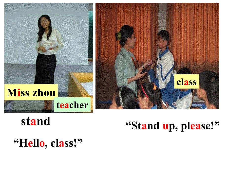 外研版英语七上Module 1 Unit 1 Good morning.Miss Zhou.(共22张PPT).ppt_第2页