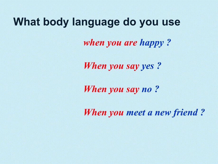 外研版初中英语七年级下册第11单元Unit 1 They touch noses(共30张PPT).ppt_第1页