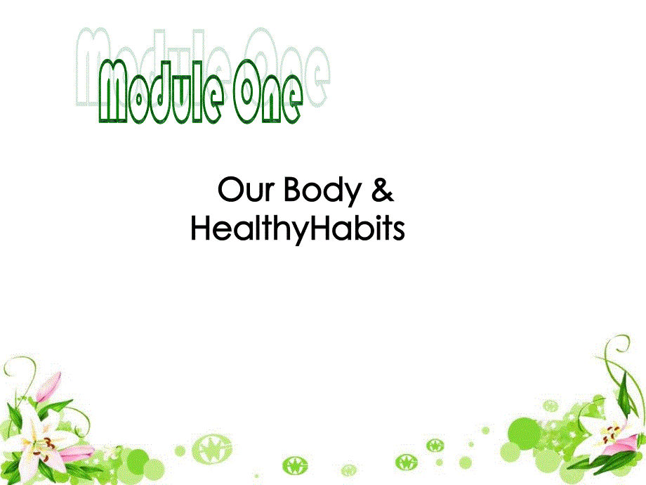 外研版高一英语 Module 2 Book 1 Words 课件（共15张）.ppt_第1页