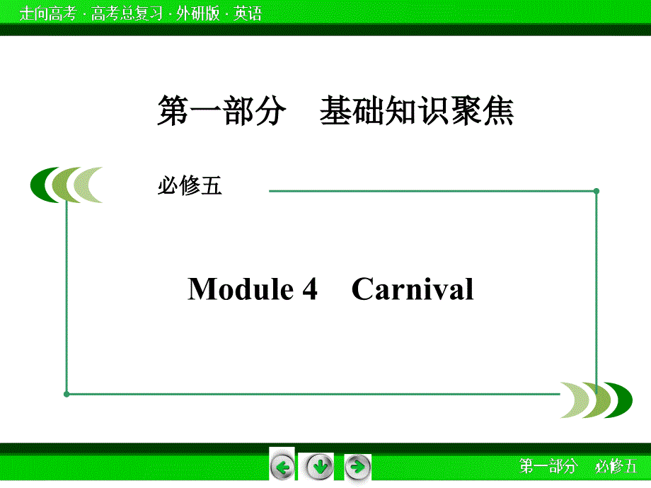 外研版高三英语一轮必修5 Module 4复习课件.ppt_第3页