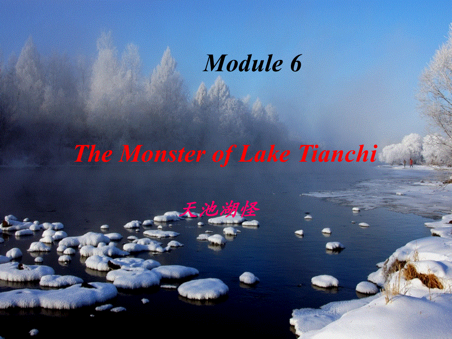 外研版高一英语必修四 Module 6 The Monster of Lake Tianchi Reading and Vocabulary课件（共15张）.ppt_第1页