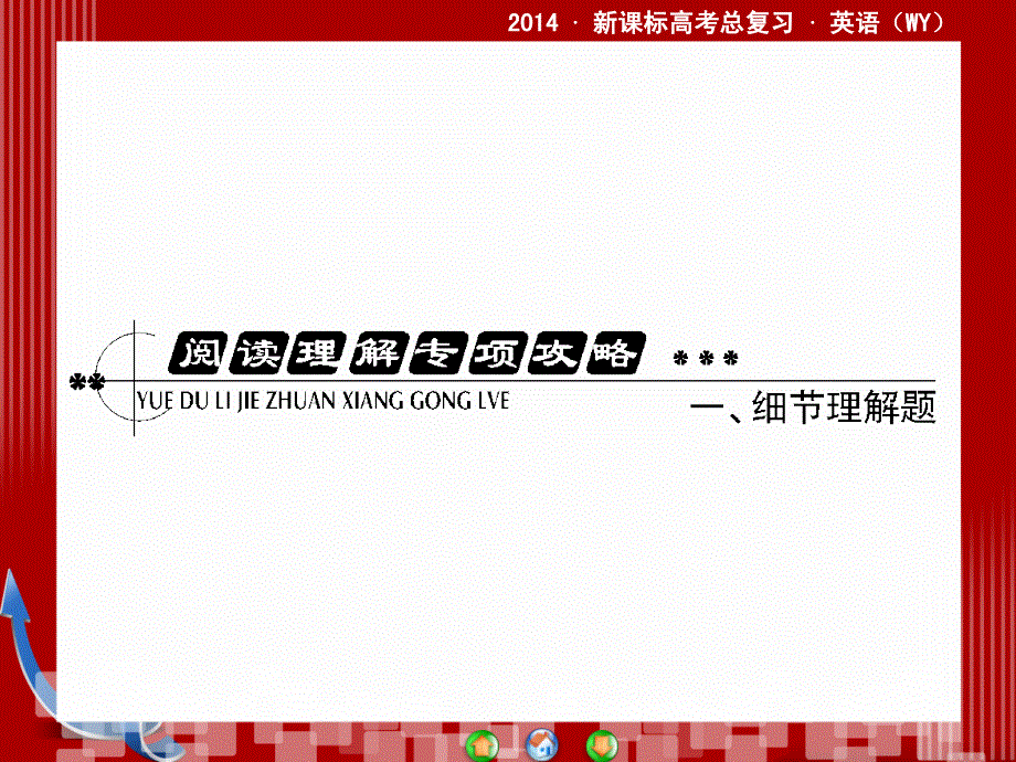 外研版高三英语一轮总复习阅读理解专项攻略一课件.ppt_第2页