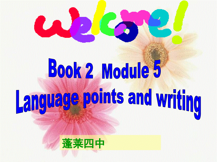 外研版高中英语Book 2 Module 5 Language points and writing公开课教学课件 (共17张PPT).ppt_第1页