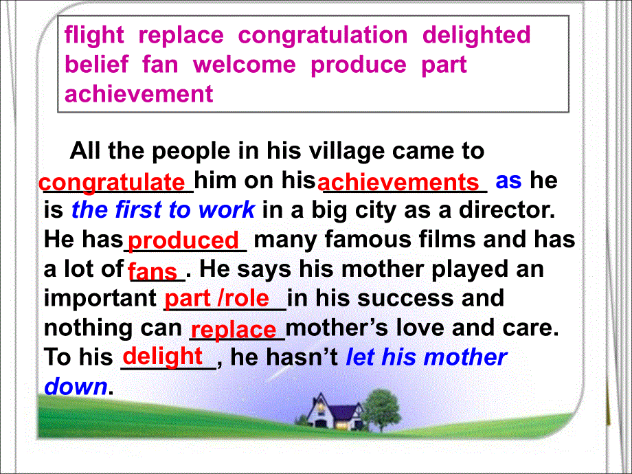 外研版高中英语Book 2 Module 5 Language points and writing公开课教学课件 (共17张PPT).ppt_第3页