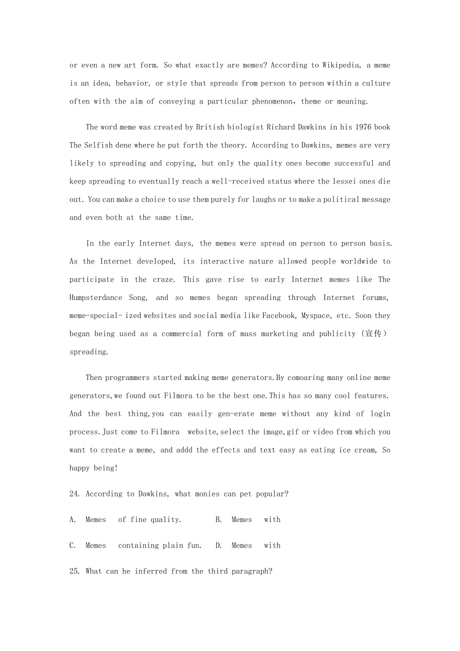 2023年高考英语题型训练阅读理解三含解析20230301195.docx_第3页