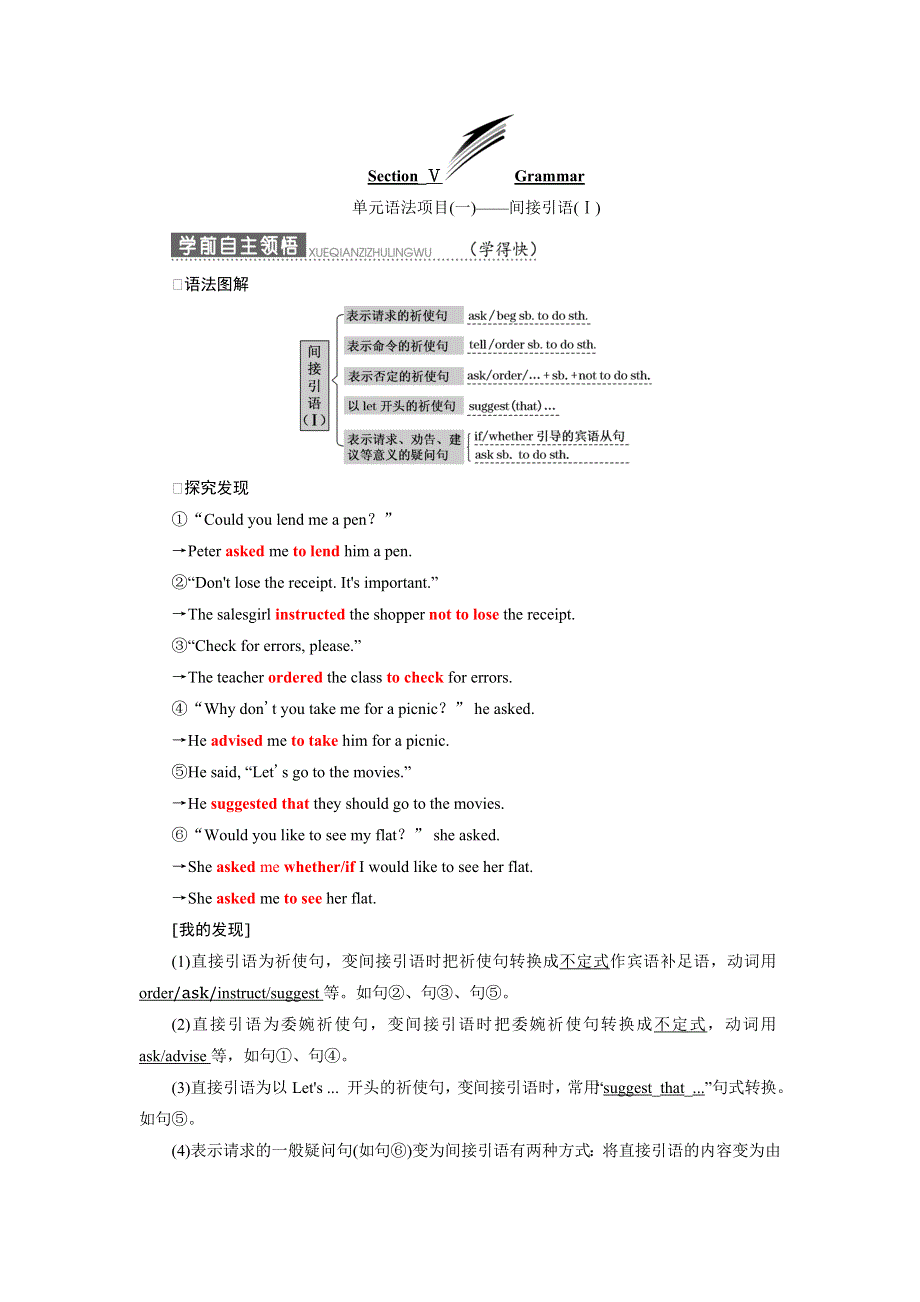 2019年英语新同步北师大必修五讲义：UNIT14 SECTIONⅤ WORD版含答案.doc_第1页