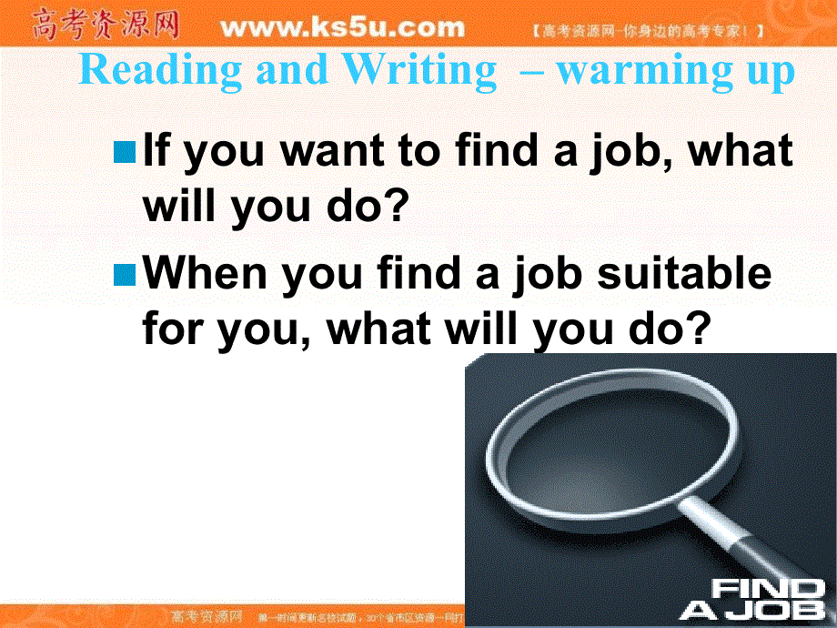 外研版高中英语必修五课件：MODULE 2 JOB WORTH DOING- WRITING AND CULTURAL CORNER .ppt_第2页