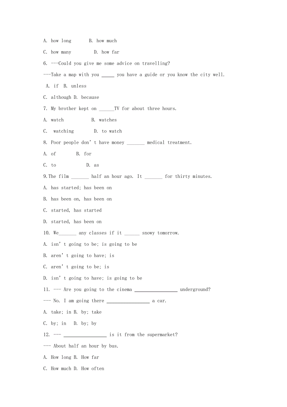 2020年七年级英语下册Unit3WelcometoSunshineTown综合提升专练新版牛津版.doc_第2页