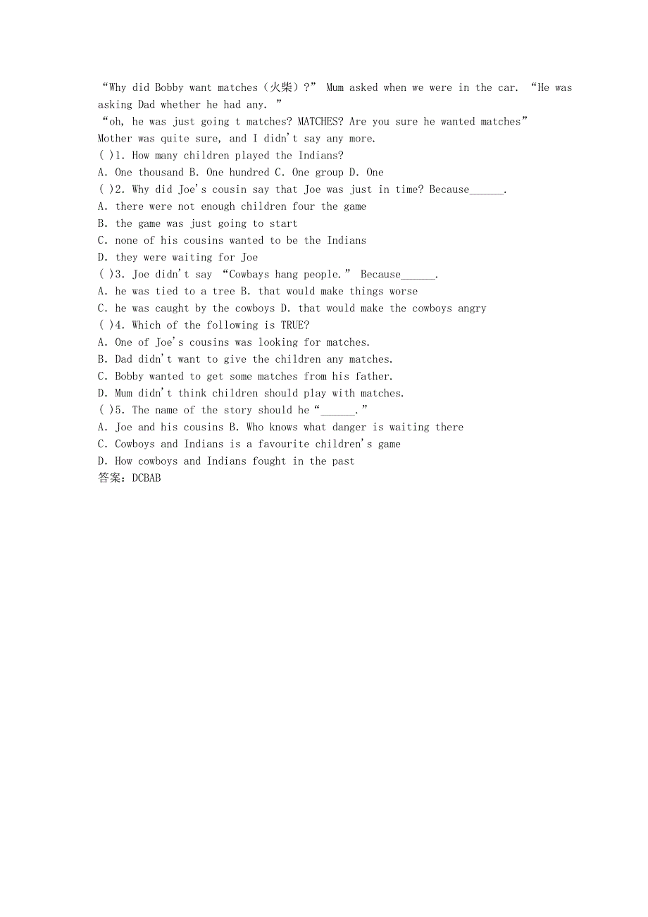 六年级英语 阅读理解天天练11-12.doc_第2页