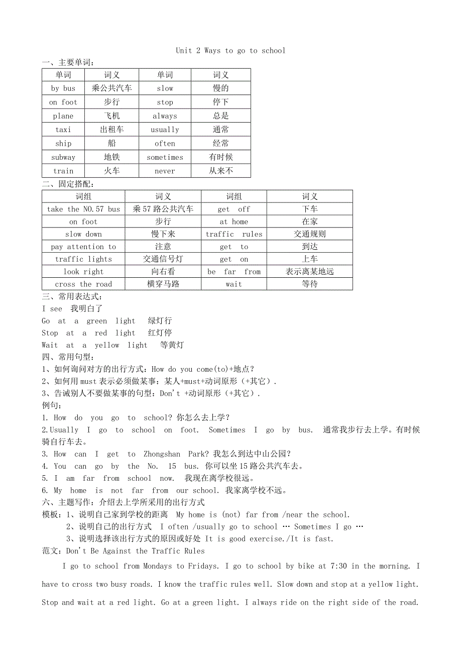 六年级英语上册 1-3单元知识点汇总 新人教版.doc_第3页